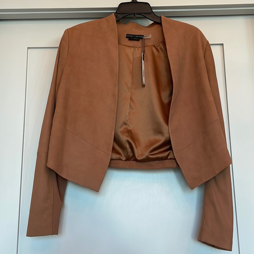 Alice and Olivia Harvey suede jacket